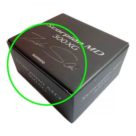  SHIMANO シマノ 21スコーピオンMD 300XG　ベイトリール 043573 酒井俊信サイン入り