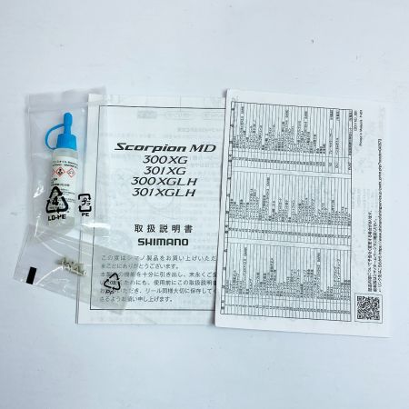  SHIMANO シマノ 21スコーピオンMD 300XG　ベイトリール 043573 酒井俊信サイン入り