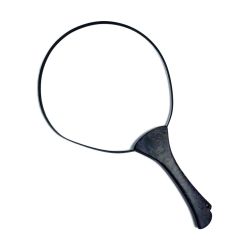 ★★ かねは商店 ランディングネット　ネットなし　全長42.5cm　フレームサイズ25×26cm パープル系 Bランク