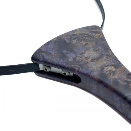  かねは商店 ランディングネット　ネットなし　全長42.5cm　フレームサイズ25×26cm パープル系