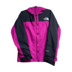 ★★ THE NORTH FACE ザノースフェイス マウンテンライトジャケット　レディースLサイズ　ナイロン100％ NPW61831 ショッキングピンク x ブラック GORE-TEX Bランク