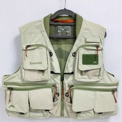 ★★ SIMMS シムス　ベスト　Mサイズ アイボリー x アイボリー系 Aランク