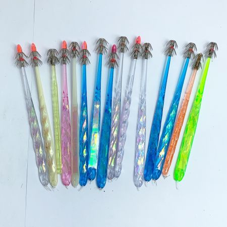  イカ釣り　イカ針　スッテ　仕掛け　ひらひら針など　160点以上！ 釣り用品 未使用品入り