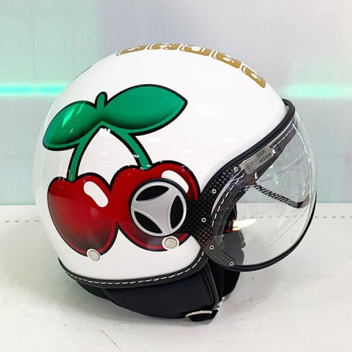 MOMOデザイン バイクヘルメット FGTR JPN PACHA WHIGHT Dec.Cherry ML
