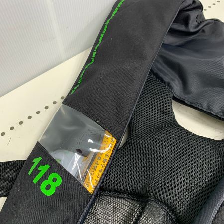  Pazdesign パズデザイン PSLインフレータブルライフジャケットⅡ　ボンベ要交換　ヨゴレあり ブラック x グリーン