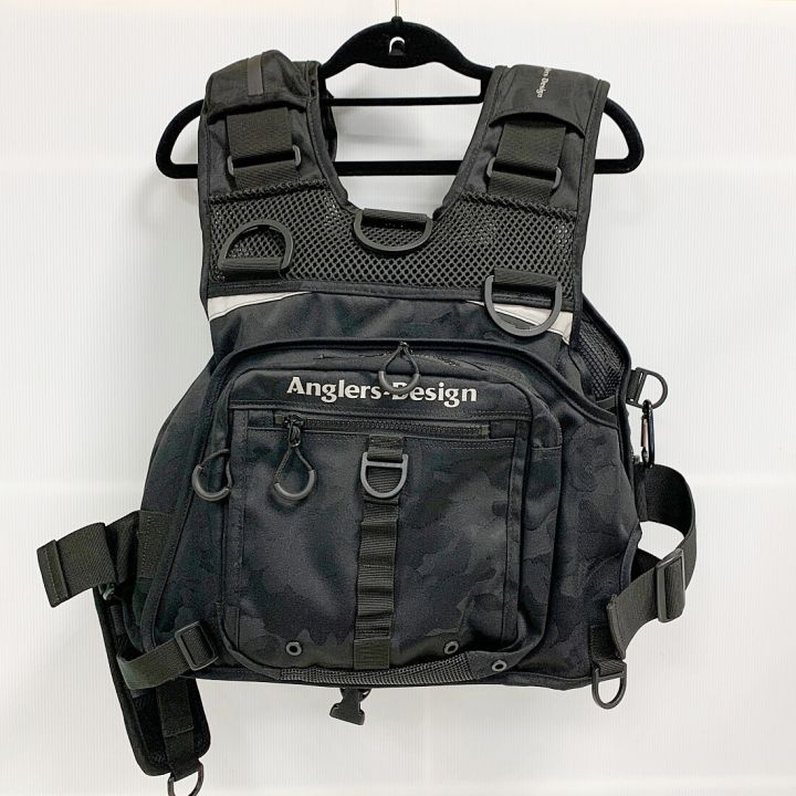 Anglers-Design ゲームベスト フィッシングベスト ブラック - 中古