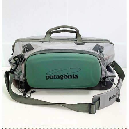  Patagonia パタゴニア フィッシングバッグ 　 カーキ x グレー 縦23㎝横51㎝高さ34㎝