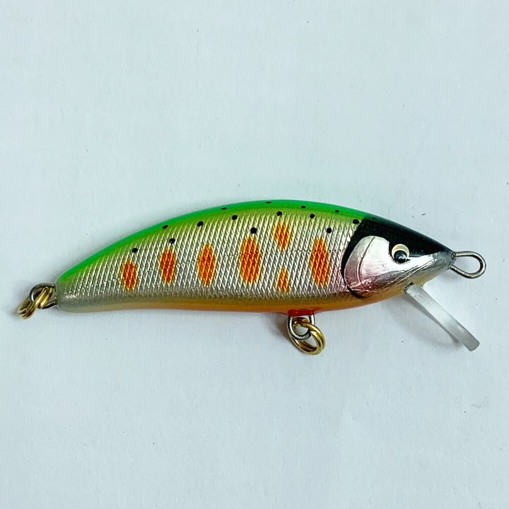 mojo handmade works ミノー 3.7g グリーン x オレンジ - 中古