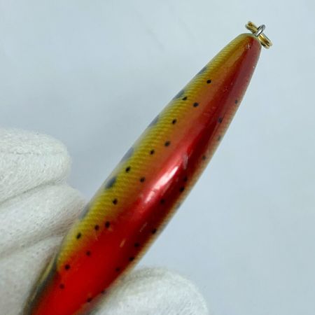  mojo F  handmade works 　ミノー　2.8ｇ　 オレンジ系 x イエロー系 キズあり