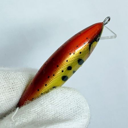  mojo F  handmade works 　ミノー　2.8ｇ　 オレンジ系 x イエロー系 キズあり