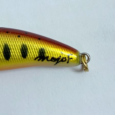  mojo F  handmade works 　ミノー　2.8ｇ　 オレンジ系 x イエロー系 キズあり