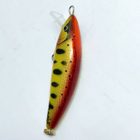  mojo F  handmade works 　ミノー　2.8ｇ　 オレンジ系 x イエロー系 キズあり