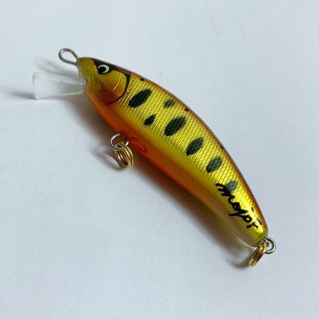  mojo F  handmade works 　ミノー　2.8ｇ　 オレンジ系 x イエロー系 キズあり