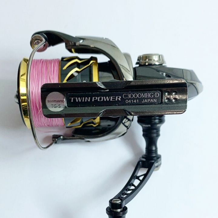 SHIMANO シマノ 20ツインパワー C3000MHG スピニングリール LIVREハンドル、ハンドルノブ付/純正ハンドル無  04141｜中古｜なんでもリサイクルビッグバン