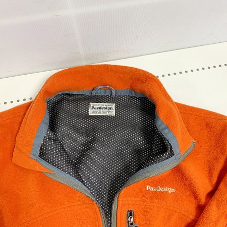  Pazdesign パズデザイン フリースジャケット　毛羽立ち、毛玉あり オレンジ