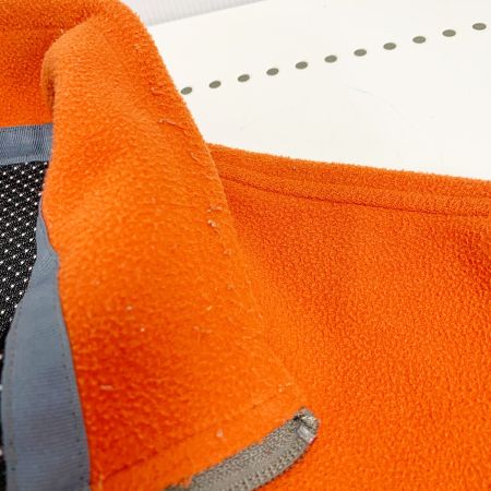  Pazdesign パズデザイン フリースジャケット　毛羽立ち、毛玉あり オレンジ