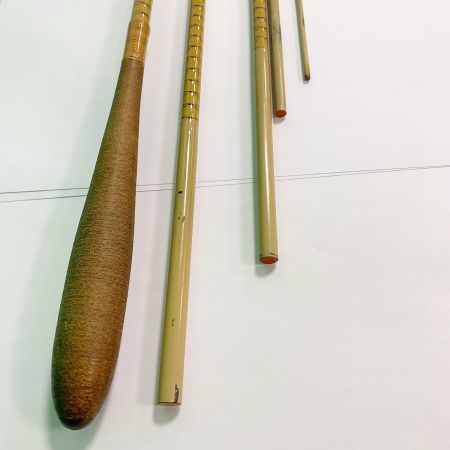  SHIMANO シマノ 朱紋峰 ぬけさく 十六　5本継　ヘラ竿　ロッド　袋付 キャップ1つ欠品