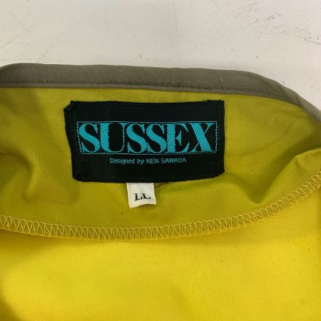  SUSSEX サクセス　フィッシングベスト イエローグリーン系 LLサイズ