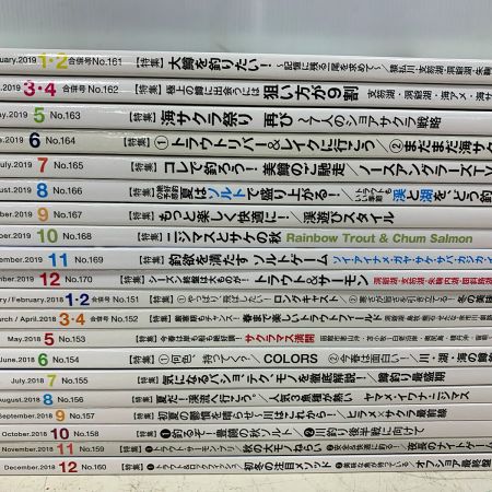   North Angler' ノースアングラーズ　釣り雑誌まとめ 2018、2019年　1.2月号、3.4月号、5～12月号　合計20冊