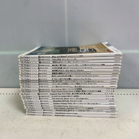   Fly Fisher フライフィッシャー　つり雑誌　2012.2013年 ＃216～239　24冊