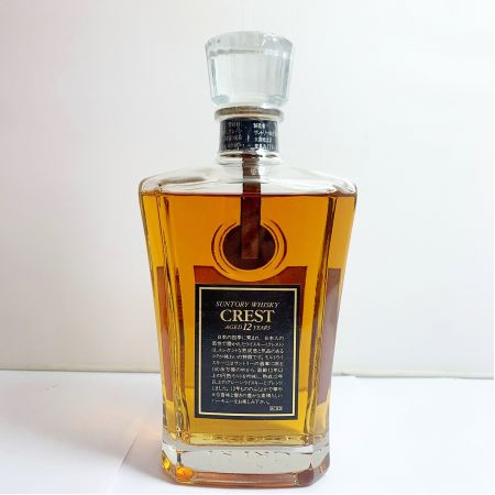 【北海道内限定発送】 CREST サントリークレスト CREST AGED 12 YEARS 700ml 43％　未開栓 未開栓