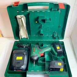 ♭♭ BOSCH ボッシュ 18Vリチウムイオンバッテリー　インパクトドライバー PDR18LI 充電器・充電池2個・ケース付 Bランク