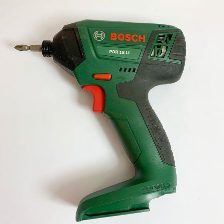 BOSCH ボッシュ 18Vリチウムイオンバッテリー インパクトドライバー PDR18LI 充電器・充電池2個・ケース 付｜中古｜なんでもリサイクルビッグバン