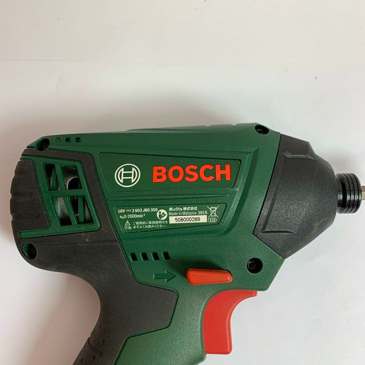 BOSCH ボッシュ 18Vリチウムイオンバッテリー インパクトドライバー PDR18LI  充電器・充電池2個・ケース付｜中古｜なんでもリサイクルビッグバン