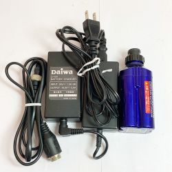 ★★ DAIWA ダイワ 電動リールバッテリー&ケーブル　【動作確認済】 BM2000Ⅱ ブルー Cランク