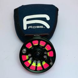 ★★ ROSS エボリューション4　フライリール　ポーチ付き ｴｳﾞｫﾘｭｰｼｮﾝ4 グリーン x ブラック Bランク