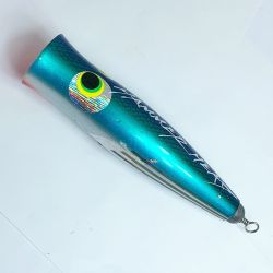 ★★ HAMMER HEAD  E CUP 目立つ剥がれあり　ルアー　ポッパー グリーン系 x ブルー系 Cランク