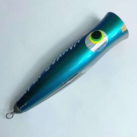  HAMMER HEAD  E CUP 目立つ剥がれあり　ルアー　ポッパー グリーン系 x ブルー系