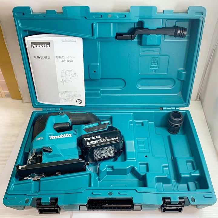 MAKITA マキタ 18Ｖ 充電式ジグソー JV184D ブルー 充電池3.0AH1個（充電回数62回） ケース  付｜中古｜なんでもリサイクルビッグバン