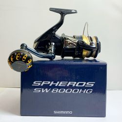 ★★ SHIMANO シマノ 21スフェロスSW 8000HG スピニングリール　ハンドルノブ（ゴメクサス）箱付 043658 Aランク