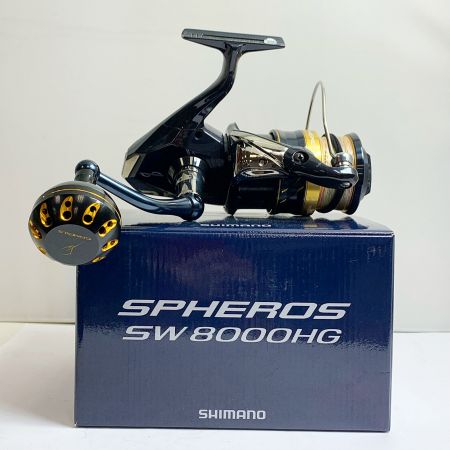  SHIMANO シマノ 21スフェロスSW 8000HG スピニングリール　ハンドルノブ（ゴメクサス）箱付 043658