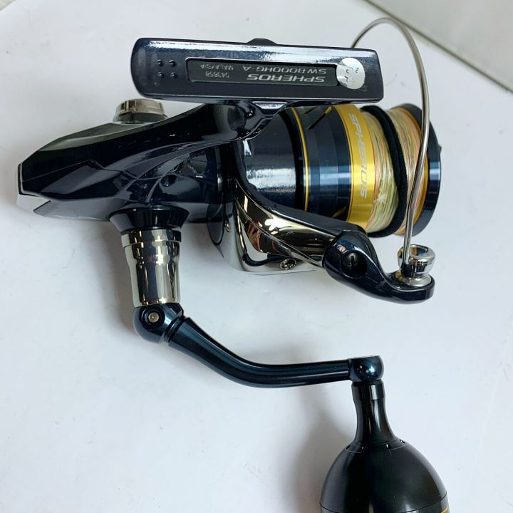 SHIMANO シマノ 21スフェロスSW 8000HG スピニングリール ハンドルノブ（ゴメクサス）箱付  043658｜中古｜なんでもリサイクルビッグバン