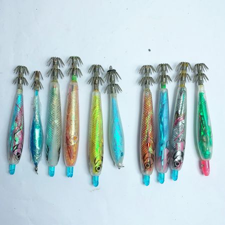   イカ仕掛けまとめ　約100点　ひらひら針　エサ巻テーラーほか