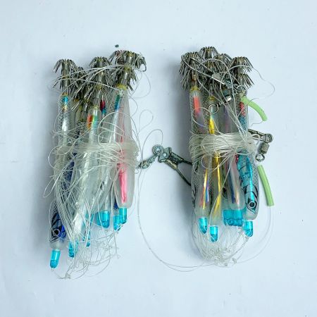   イカ仕掛けまとめ　約100点　ひらひら針　エサ巻テーラーほか