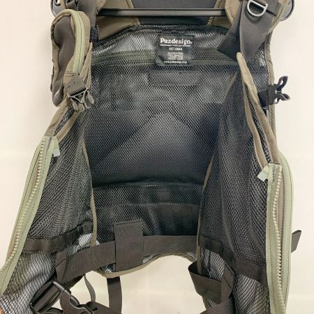  Pazdesign パズデザイン フィッシングベスト　ナイロン100% オリーブ