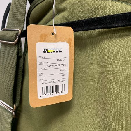  DECODE フィッシングベスト　20DEC-01 フリーサイズ オリーブ