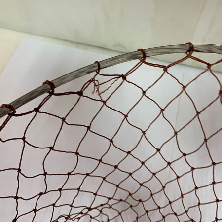   ランディングネット　糸にホツレあり　ハンディ　パックネット　キズあり