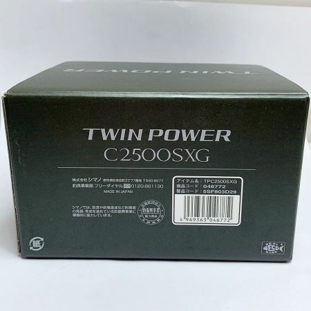  SHIMANO シマノ 24ツインパワー C2500SXG スピニングリール 箱・取説付 046772