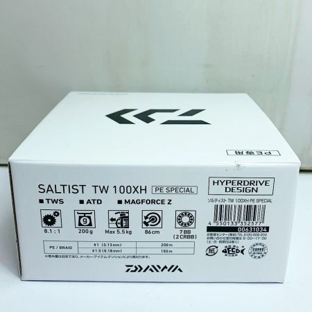 23ソルティスト TW 100XH PEスペシャル 箱・取説付 ベイトリール ダイワ DAIWA 00631034 (352577) 釣り用品 リール ベイトリール