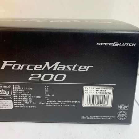  SHIMANO シマノ 21フォースマスター200 電動リール 距離0、時間0 ﾌｫｰｽﾏｽﾀｰ200