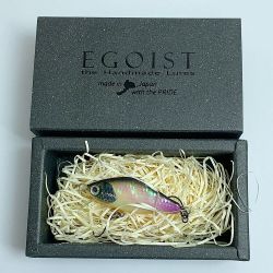 ★★ EGOIST エゴイスト ルアー　箱付き Leaf GGT 40mm プレーンブラックバックオレンジベリー Bランク