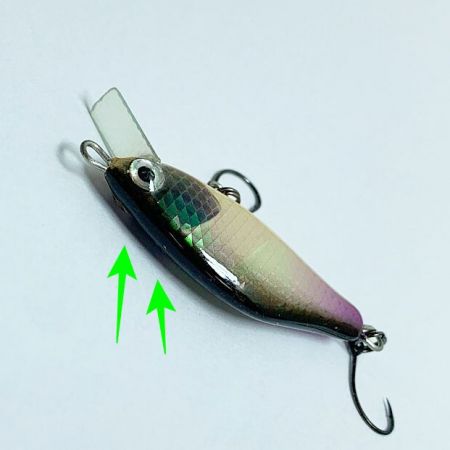  EGOIST エゴイスト ルアー　箱付き Leaf GGT 40mm プレーンブラックバックオレンジベリー