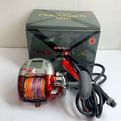 ★★ alpha tackle アルファタックル ポラリスX 500　POKARIS X 500 電動リール　箱、電源ケーブル付 レッド Aランク