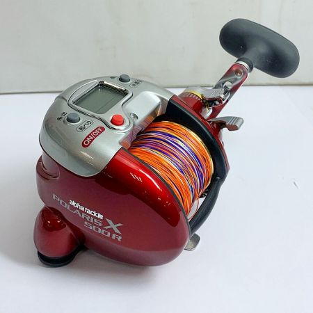  alpha tackle アルファタックル ポラリスX 500　POKARIS X 500 電動リール　箱、電源ケーブル付 レッド