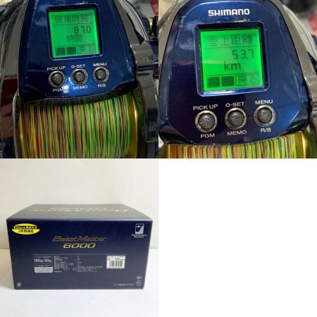  SHIMANO シマノ 19ビーストマスター 6000  箱・取説、ケーブル付　87時間/53.7ｋｍ 03981