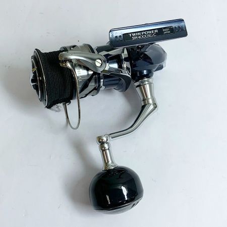  SHIMANO シマノ 21ツインパワーSW 4000XG スピニングリール　キズ有 箱・取説、ゴメクサススタンド付 4221
